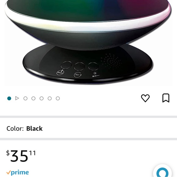 New - Rotating LED Galaxy Light Projector Dream Lamp Skylight Nightlight (White) - Picture 2 of 7